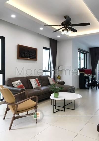 Nội thất gỗ óc chó hiện đại tại biệt thự Vinhomes Thăng Long - Anh Minh