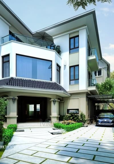 Thiết kế kiến trúc biệt thự tại Móng cái, Quảng Ninh