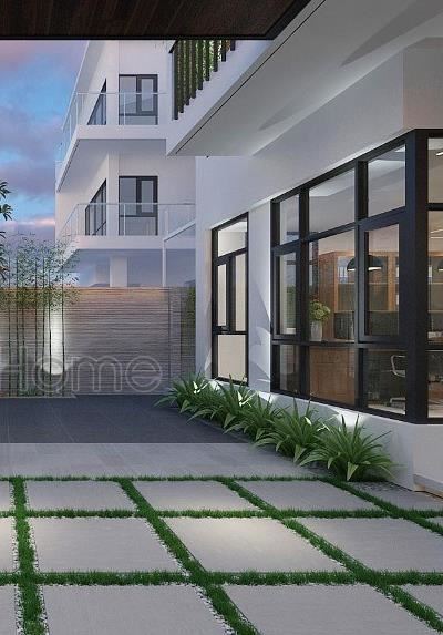 Thiết kế kiến trúc nội thất biệt thự sân vườn Xuân Phương hiện đại