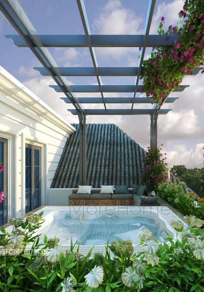 Thiết kế sân vườn biệt thự Vinhomes Riverside