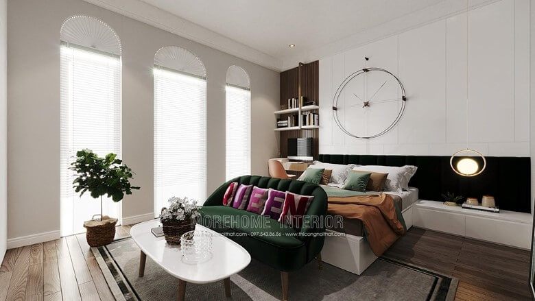 Mẫu thiết kế nội thất phòng ngủ đẹp cho chung cư