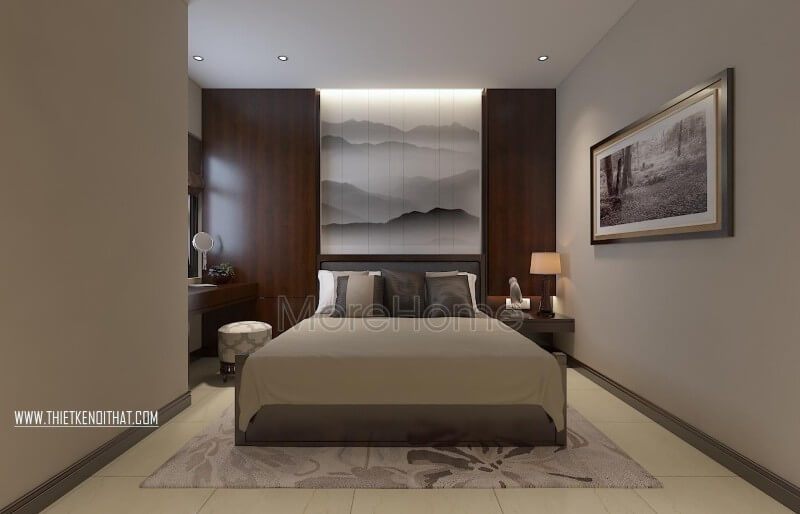 Thiết kế nội thất phòng khách đơn giản nhưng tiện nghi
